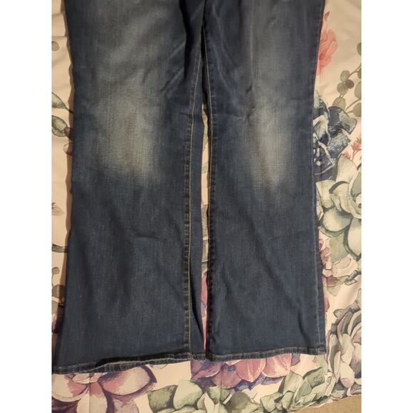 Lucky Brand Women's Plus Size 24W Emma Crop Jeans Blue Cotton Blend Zip Solid - Picture 3 of 9